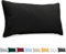 Kissenbezug 40 x 80 aus 100% Baumwoll-Jersey 150 g/qm - Schwarz - Mit Reißverschluss - Twinzen Kissenbezüge 40x80 cm - Kissenhülle Öko Tex Zertifiziert - Ultra weich und atmungsaktiv
