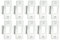 QOXEZY Door Strike Plates,Stainless Steel Mortice Lock Plates,Standard Tubular Latch Striker Plate for Wood Metal Door Jamb Door Latches Replacement Parts (10pcs)