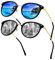 Cleoxyge Polarisierte Sonnenbrille Damen-Herren,Vintage Elegant Metallrahmen UV400-Schutz Outdoor Für Angeln Fahren Reisebrille Mode Sonnenbrille (2 Pack (Polarisierte): Blau+Silber Lens)