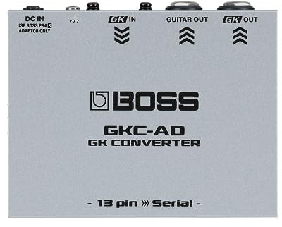 BOSS GKC-AD GK Wandler, Steuere die neue BOSS Serial GK Schnittstelle über einen Roland GK-3 oder GK-3B hexaphonischen Tonabnehmer an, 13-Pin GK Eingang auf Serial GK Ausgang