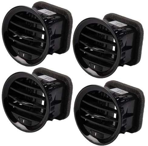 4 Piezas Tapas De Rejilla De Ventilación Boquilla De Aire Boquillas De Ventilación Rejilla Cromada Compatible con Opel Adam Corsa D MK3 Reemplazo para 13417363 2201099 13363314