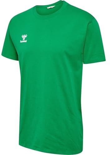 hummel GO 2.0 T-Shirt - Sportshirt Herren Kurzarm - Trainingsshirt für Fitness, Sport und Freizeit - aus 100% Bio-Baumwolle - Bequeme Passform, Stretch-Jersey Stoff & Rundhalsausschnitt | Bio-Baumwolle | nachhaltige Materialauswahl | Jerseystoff mit Stretchanteil | Rundhalsausschnitt | Kurze Ärmel | Regular fit
