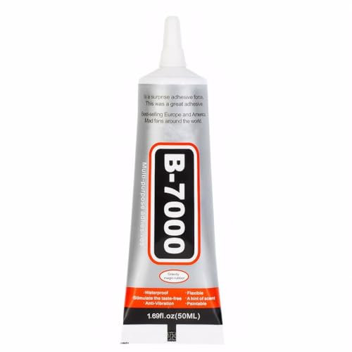 LINXINS B7000 Glue, 50mL Super Glue Strong Glue Multi-Function Glues Transparent Paste Adhesive for Phone Jewelry Glass Wood Metal Fabric Crafts