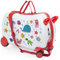 ITACA - Kinderkoffer Mädchen & Jungen: Zum Draufsitzen, Kindergepäck, Kindertrolley - Reisebegleiter, Blau