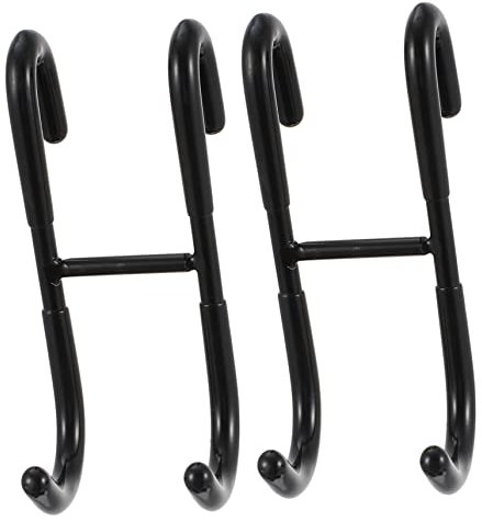 HEALEEP 2pcs Stainless Steel Hook Back Door Hook Storage for Kitchen Home Organization Rose Gold Steel