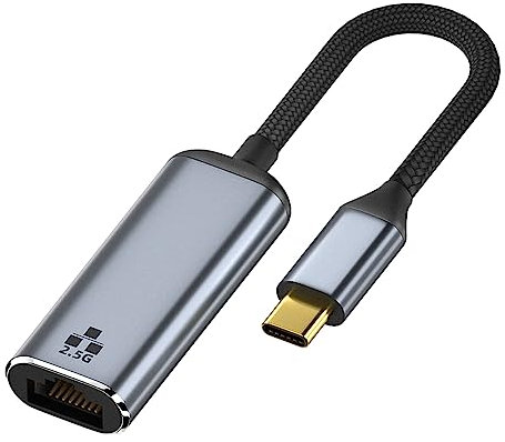 Mllepjdh Type-C to Ethernet Adapter USB Type C to RJ45 10/100/1000 2.5Gb Gigabit Ethernet LAN Adapter Ethernet HOT SWAP USB C to Ethernet Adapter Gigabit Rj45 and USB Type C