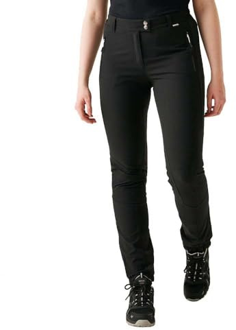 Regatta Mountain Trekkinghose gefüttert Wanderhose Walkinghose Damen schwarz schwarz