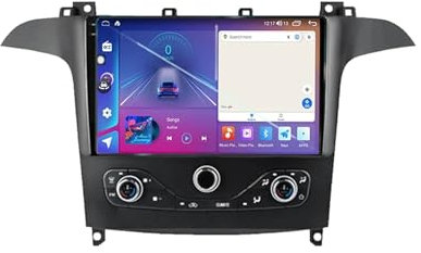 Houvou Android 11 [2GB+32GB] Radio Coche para Ford S MAX S-MAX 2006-2015 con Carplay Inalámbrico/Android Auto, 9 Pulgadas Pantalla Táctil con Bluetooth/GPS/FM/WiFi/USB/DSP
