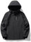Veste de Randonnée Unisexe avec Capuche Amovible Coupe-Vent Légère à Fermeture Éclair pour l'Extérieur