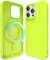 oakxco Silicone Case for iPhone 16 Pro Max Compatible with Magsafe Magnetic Wireless Charging, Slim Thin Soft Rubber Gel with Magnet, Matte TPU Mag Cover for Women Men, Neon Green Lime