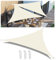 Toldo Vela de Sombra Triángulo Impermeable Toldos Exterior Terraza Protección Rayos UV Resistente al Desgarro para Terraza Balcon Exteriores Jardín con Anillo en D Crema 2x2x2M