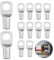10PCS Capicorda Terminali Da Crimpare, Terminali Connettori Kit, Sc25-8 in Rame Stagnato, Terminali Elettrici Ad Anello per Cavi Di 25 Mm², Ideali per Automobili, Navi E Applicazioni Domestiche
