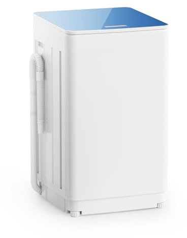Auertech 18 lbs Portable Washing Machine, Fully Automatic Portable Washing Machine with LED Display, 7 Wash Cycles, 4 Water Levels, Top Load Washer for Apartment, RV