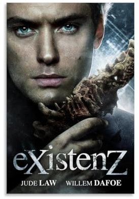 Existenz Filmposter, Science-Fiction, Horror, Retro-Filmposter, Wandkunst, Leinwand, ästhetisches Cover, Poster, Vintage-Musik und Filme, dekoratives Gemälde für Wohnzimmer, Schlafzimmer, 20 x 30 cm