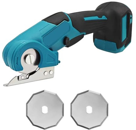 Kartonschneider Elektrische Schere Kompatibel mit Makita 18V Batterie, Akku Universalschere mit Sicherheitssperre für Handwerk zum Schneiden von Karton Leder Teppich (ohne Akku)