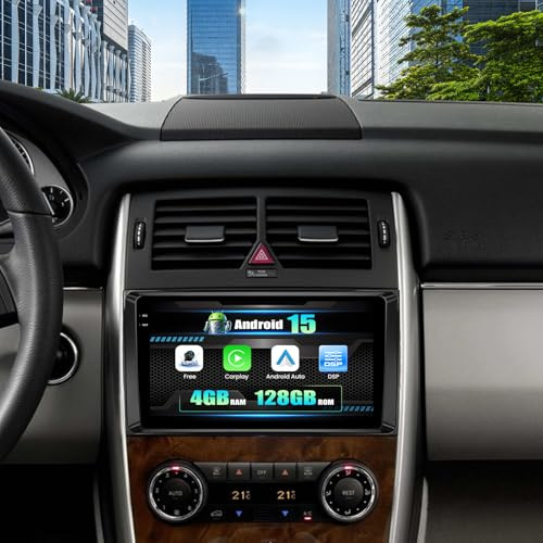 CAMECHO 4G+128G Android 15 Radio para Mercedes Benz B200 W245 W169 W639 Vito Viano con Navi Carplay Android Auto, 9 Pantalla Doble DIN Carplay autoradio con Bluetooth5.0 FM/RDS EQ SWC+Cámara Trasera