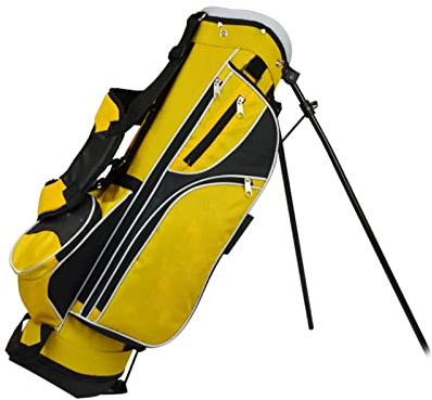 Sacca da golf con supporto for un massimo di 7-9 mazze, portatile/facile pulire sacche a 4 vie(Yellow)