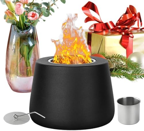 Tischfeuer für den Innenbereich, modernes und kompaktes Design, Tischkamin für den Außenbereich, für Terrasse, Garten, Wohnzimmer, Camping, Balkon und Grillparty