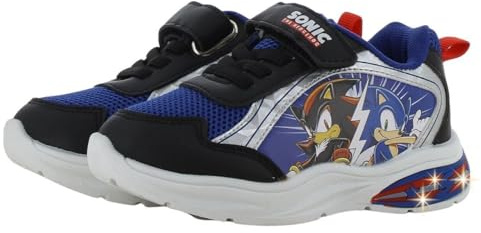 Leomil Sonic Turnschuhe Jungen, Schuhe Kinder mit LED | Kinderschuhe Jungen, Blinkschuhe Kinder Jungen, Ideal for Schule und Freizeit, Sonic the Hedgehog, Geschenk