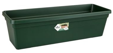 Elho Green Basics Trough 80 - Fioriera per Balcone esterno - Ø 79.0 x H 14.0 cm - Verde/Leaf Green