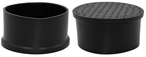 Flyshop Lot de 4 Grands Embouts de Pieds de Chaise, de Table, de Sol, de Forme Ronde, en PVC, 60 mm (6,0 cm) de diamètre