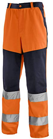 teXXor 4355-62 Wanschutz-Bundhose Rochester, Größe 62, Warnorange/Marineblau