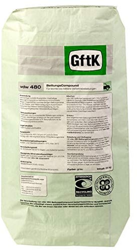 vdw 480 - Compound per letto, 25 kg, colore: grigio cemento