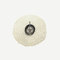 Chilewich Tischset Pressed Vinyl Dahlia Round Champagner