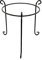 Solagua Soporte Metálico para Plantas y Maceta, Trípode para Maceta en Hierro Negro, Portamaceta Versátil Metálico para Interior y Exterior (D=21cm, Altura 30cm)