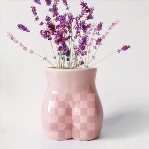 Gelible Körper Blumenvase, Keramik Minimalist Vase Dekorative Blumenvase, Blumenarrangement Kreative Vase, Home Office Dekoration und Veranstaltungen