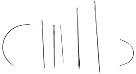 Inzopo 7-teiliges Nähnadel-Reparatur-Set für Polstermöbel, Teppich, Leder, gebogene Leinwand.