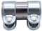 TAKPART Morsetto per tubo di scarico, doppio morsetto, Ø 38 mm x 90 mm