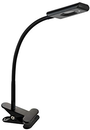 Alco-Albert - LED Schreibtischlampe mit Tischklemme 16 LEDs 4W | Kompakte Klemmleuchte mit blendfreiem Licht für Laptop, Schreibtisch, Homeoffice und Lesen