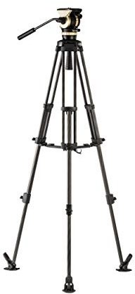 Libec NX-100MC 3-teiliges Kohlefaser-Stativ mit NH10-Kopf und Mittelspreizer