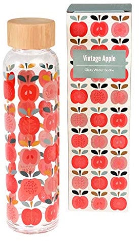 Vintage Apple Glas Wasserflasche