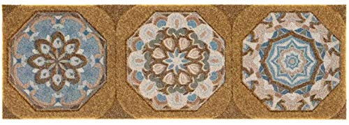 Casatessile Kleine Fußmatte 25x75 cm. Symbol Stufenmatte, rutschfestes Material und rutschfeste Rückseite - VAR. 7