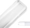 POPP®Pantalla estanca vacia IP65 para un tubo o dos Tubos de LED(No incluido tubo) 60CM 120CM 150Cmaterial libre de halogeno interior y exterior barra (60cm 1 tubo No incl.)