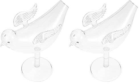 Angoily 2Pcs Vogel Cocktail Glas Kreative Wein Gläser Martini Gläser Champagne Kelche Tassen für Home Bar Partei