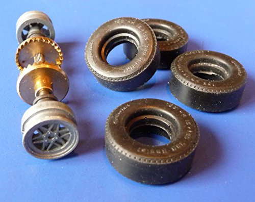 WIM-Slotcar 4-STÜCK Reifen HINTEN für Carrera SERVO 132 oder UNIVERSAL TOP-GRIPP