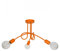 Light-Home Edison Deckenbeleuchtung Lampen Deckenlampen - Deckenlampe Industrial für Wohnzimmer Schlafzimmer und Esszimmer aus Metall - Pendelleuchte 3-Flammig - Orange