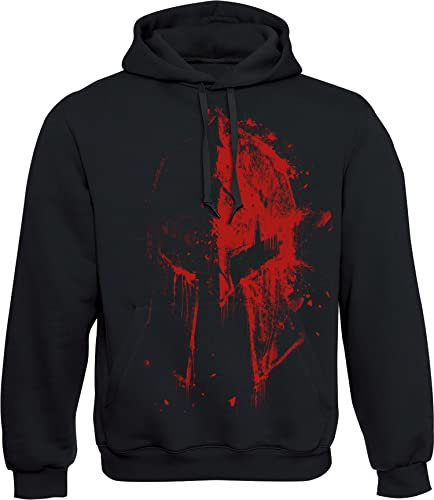 Gym Pullover Herren - Sparta Bluthelm - Hoodie Fitness Kleidung (M)