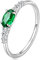 NewL 925er Sterlingsilber, brüniertes Sterlingsilber, ovaler Stein, Stimmungsring, Größe 6, 7, 8, Sterling Silber, Smaragd