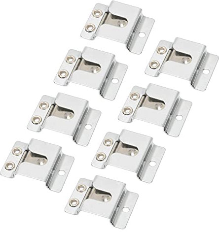Yunseity 8-teiliger Mikrofon-Aufhängeclip mit Schrauben, Metall-Mikrofonhalter für Kenwood TK868G, TK768G, TM271, TM471, TK808, TM281 Radios