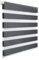 WOLTU Doppelrollo Klemmfix ohne Bohren Dunkelgrau B90 x H130 cm, Duo Rollo lichtdurchlässig Fensterrollo für innen verdunkelnd, Zebrarollo mit Kettenzug - Seitenzugrollo für Fenster und Tür