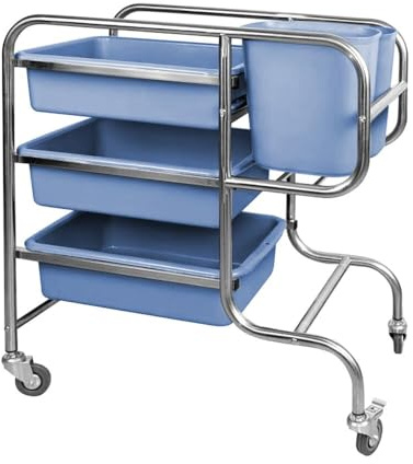 GGM Gastro Reinigungswagen mit 3 Ebenen 850x455x935 mm