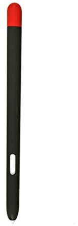 Funda de silicona de doble color para Samsung Galaxy Tab S7/S7 FE/S8/S9/S9 Plus/S9 Ultra S Pen, antideslizante, agarre suave, funda protectora para Galaxy Tab S7+/S8+/S9 Ultra S Pen (negro)