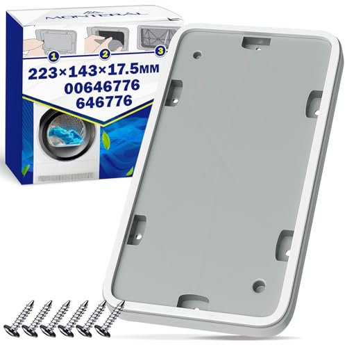 Kit de Réparation du Seche Linge Pompe a Chaleur 225x145x16 mm Couvercle avec Joint et 6 Vis pour Bosch 00646776 646776 - Garantie de 10 Ans – MONTERAL