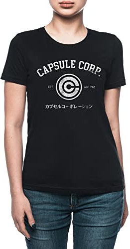 Capsule Corp. T-shirt pour femme Noir, Noir , XL