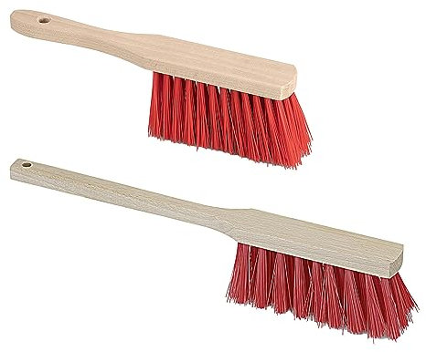 Lot de 1 balayette industrielle de 28 cm + 1 balayette à long manche Elaston 43 cm