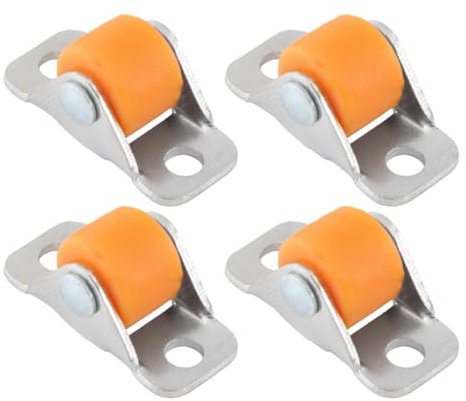 Baoblaze 4 x kleine Radrollen, geräuschlos, kleines Mehrzweck-Gummirollen-Set, Möbel-Linearrad für Werkbank, Schrank, Tisch, Regale